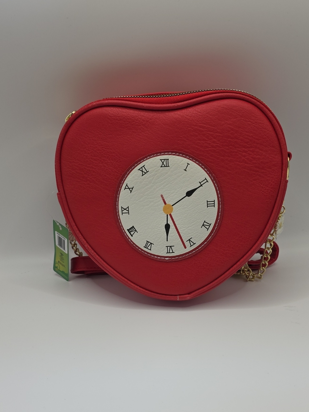 Buckle-Down Wizard Of Oz Red Heart Clock Accent Crossbody Bag
